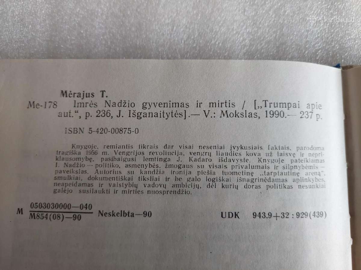 Imrės Nadžio gyvenimas ir mirtis - nuotraukos Nr. 3