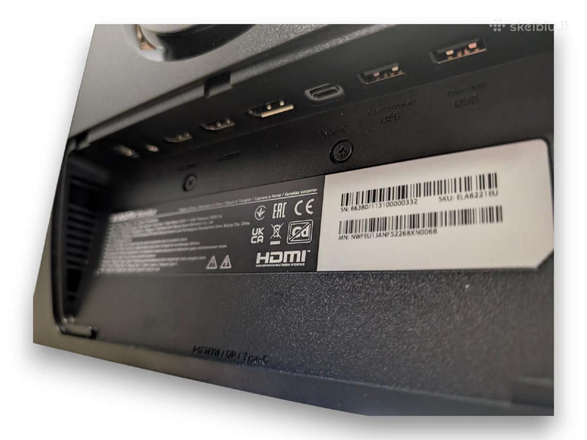 Monitorius Xiaomi A27ui 27 4k Ips 60hz - nuotraukos Nr. 5
