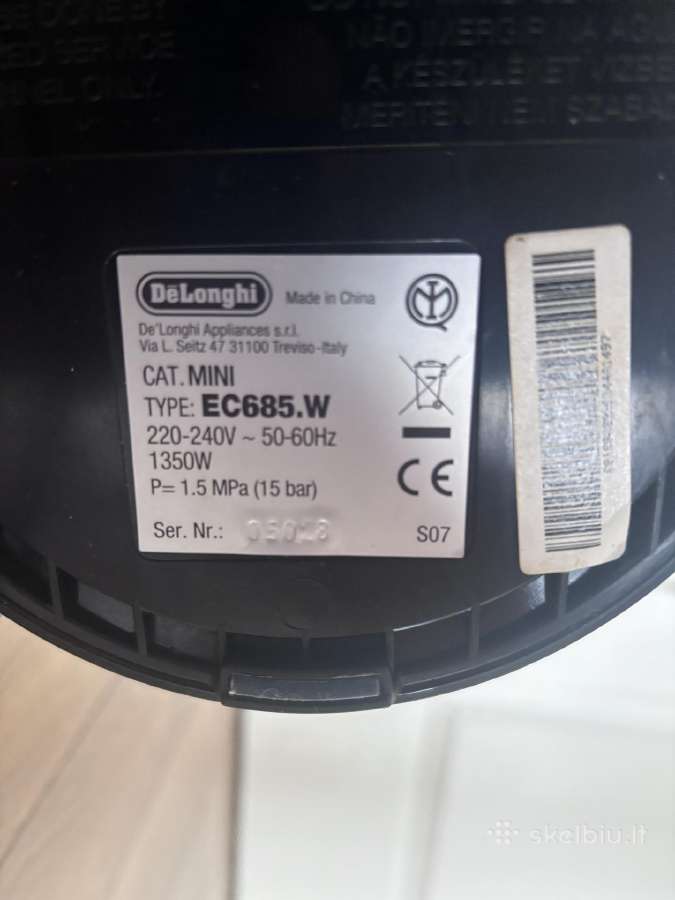 Delonghi Ec 685 - nuotraukos Nr. 3