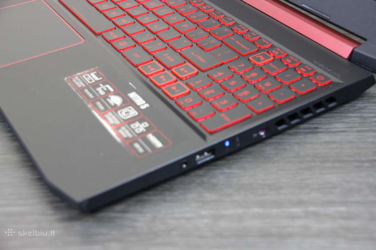 Acer Nitro i5-9300h Gtx 1650 512gb SSD Fhd Ips 16g - nuotraukos Nr. 4
