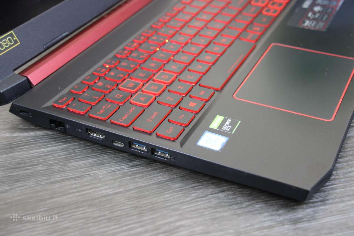 Acer Nitro i5-9300h Gtx 1650 512gb SSD Fhd Ips 16g - nuotraukos Nr. 6