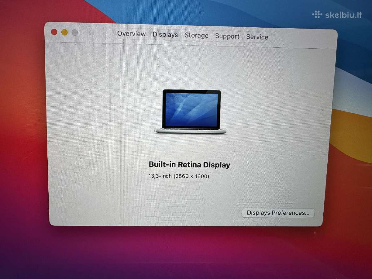 Apple MacBook Pro A1502 - nuotraukos Nr. 6