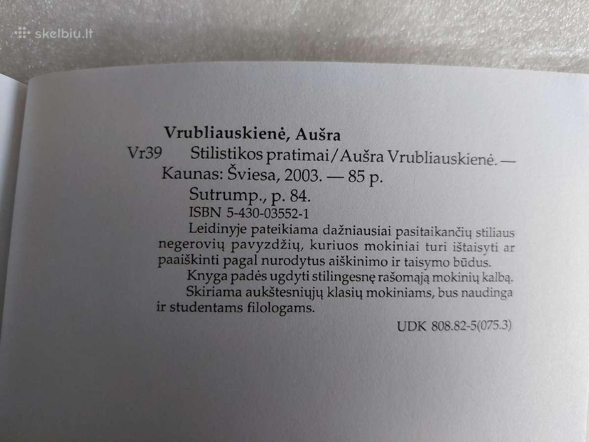 Stilistikos pratimai - nuotraukos Nr. 4