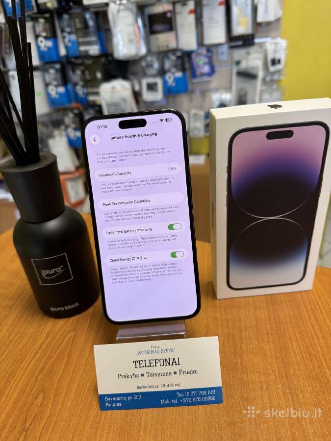 iPhone 14pomax 128gb Black Su Garantija - nuotraukos Nr. 3
