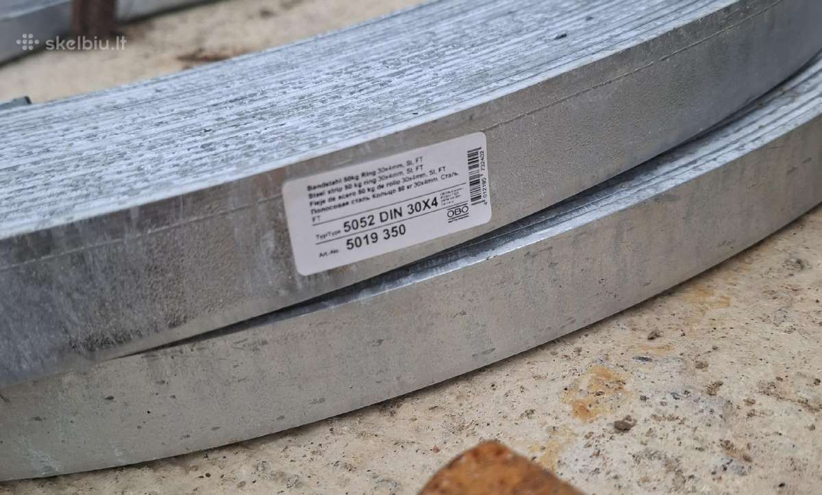 Plieninė cinkuota juosta Obo Bettermann 30x4 - nuotraukos Nr. 2