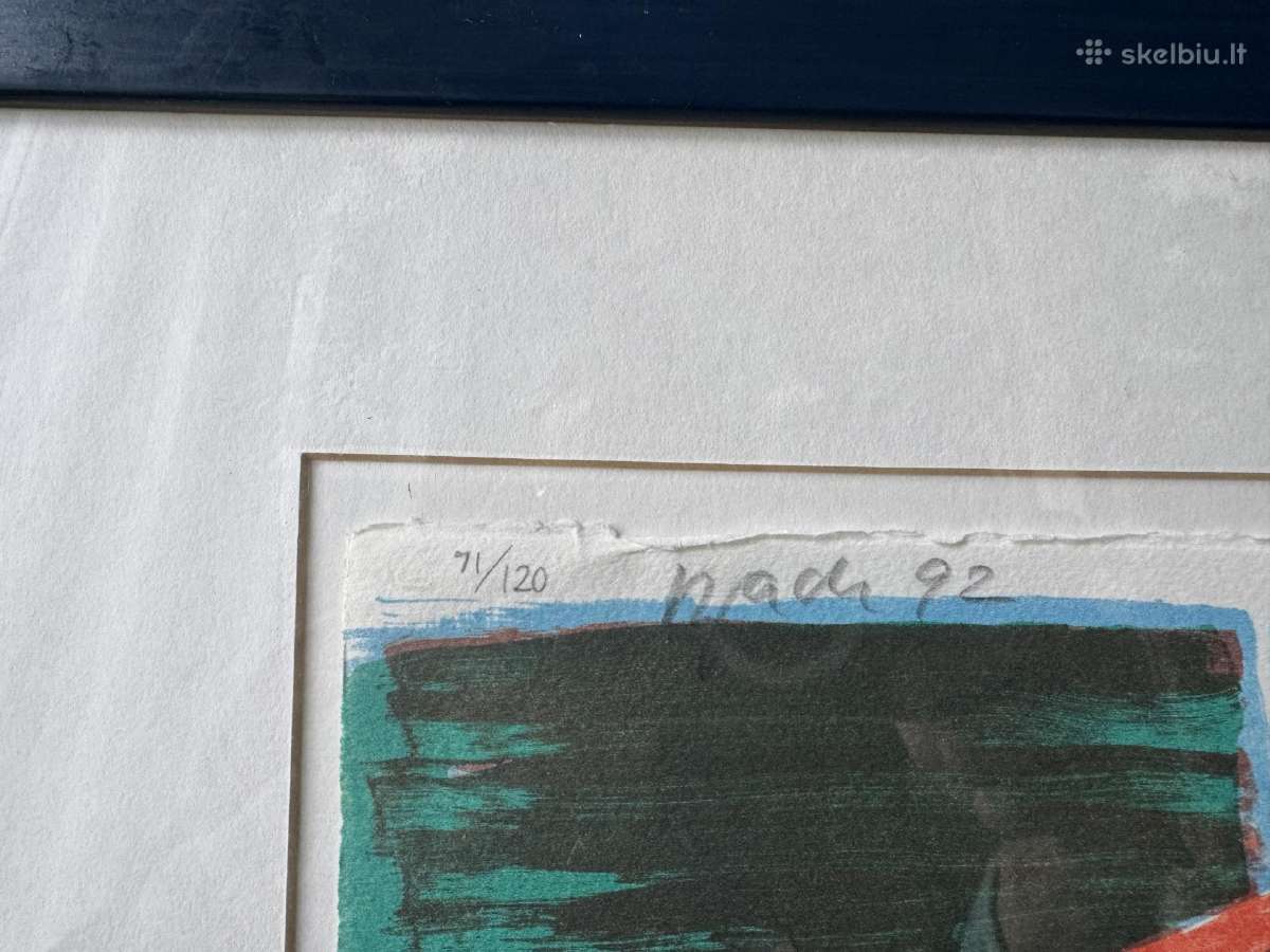 Elvira Bach originalus pasirašytas litografas - nuotraukos Nr. 2
