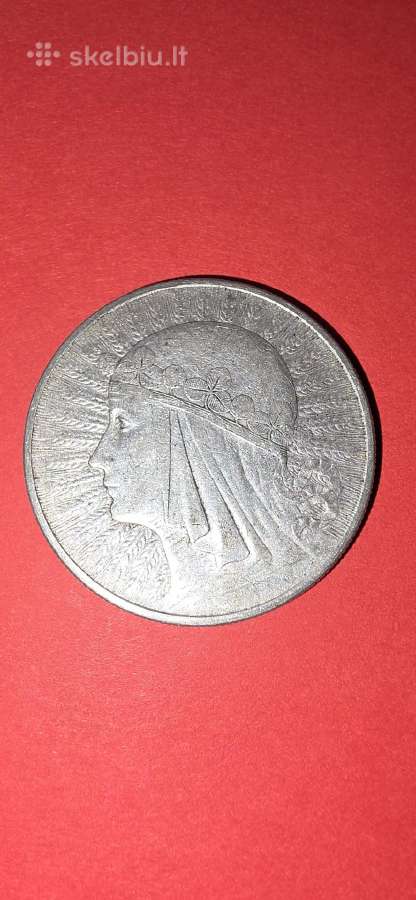 Lenkija 10 zlotų 1932,sidabras 0,750-22 gr. - nuotraukos Nr. 2