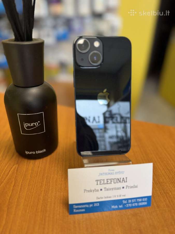 iPhone 13mini 128gb Black Su Garantija - nuotraukos Nr. 2