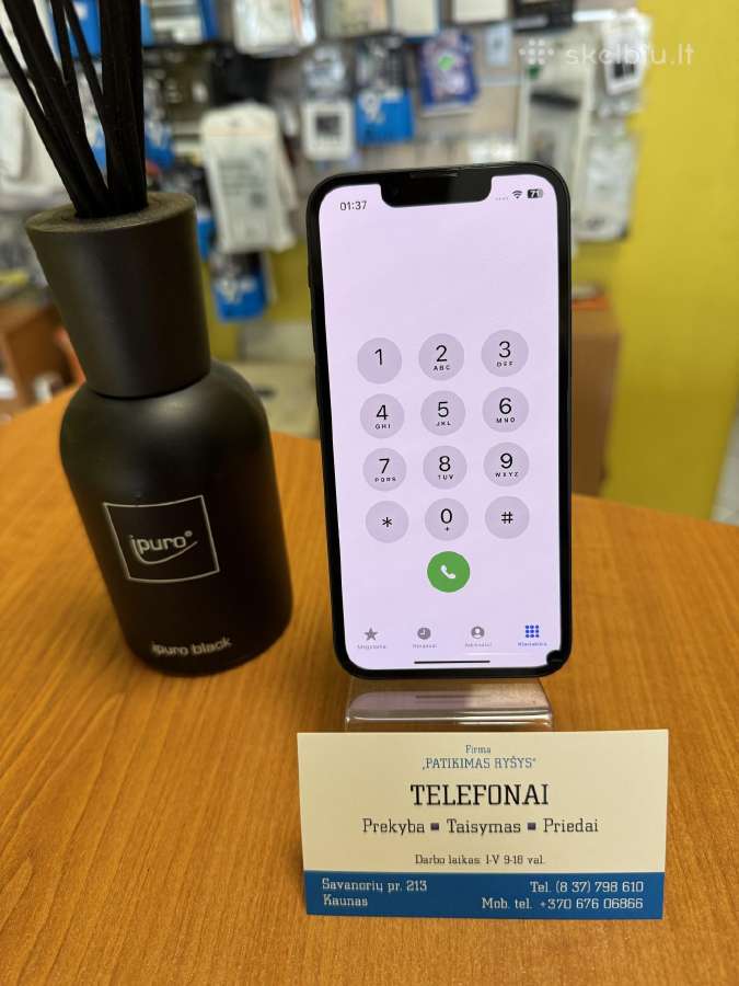 iPhone 13mini 128gb Black Su Garantija - nuotraukos Nr. 5