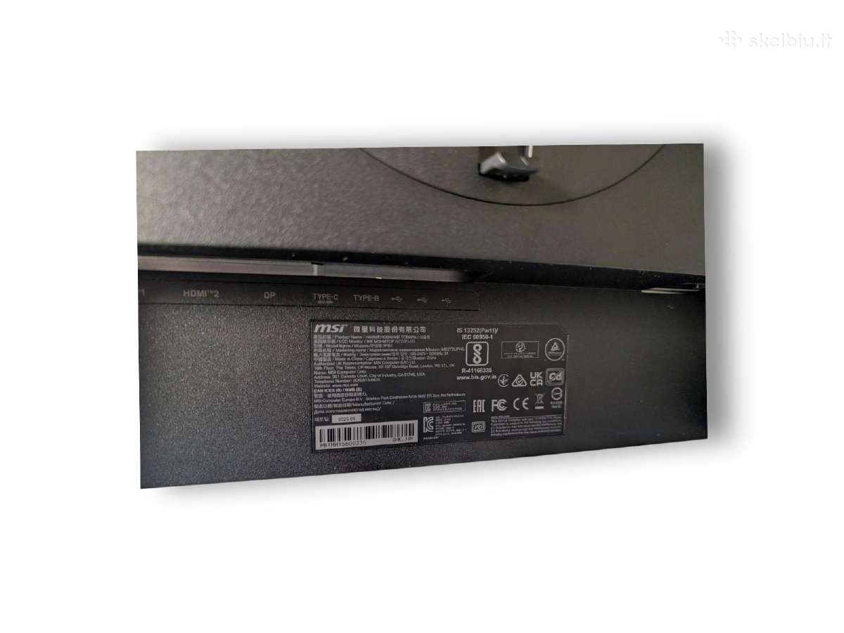 Monitorius Msi Modern Md272uphg 27 4k Uhd - nuotraukos Nr. 2