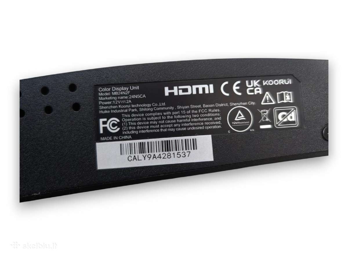 Monitorius Koorui 24n5 23,6 Fhd Va 75hz - nuotraukos Nr. 2