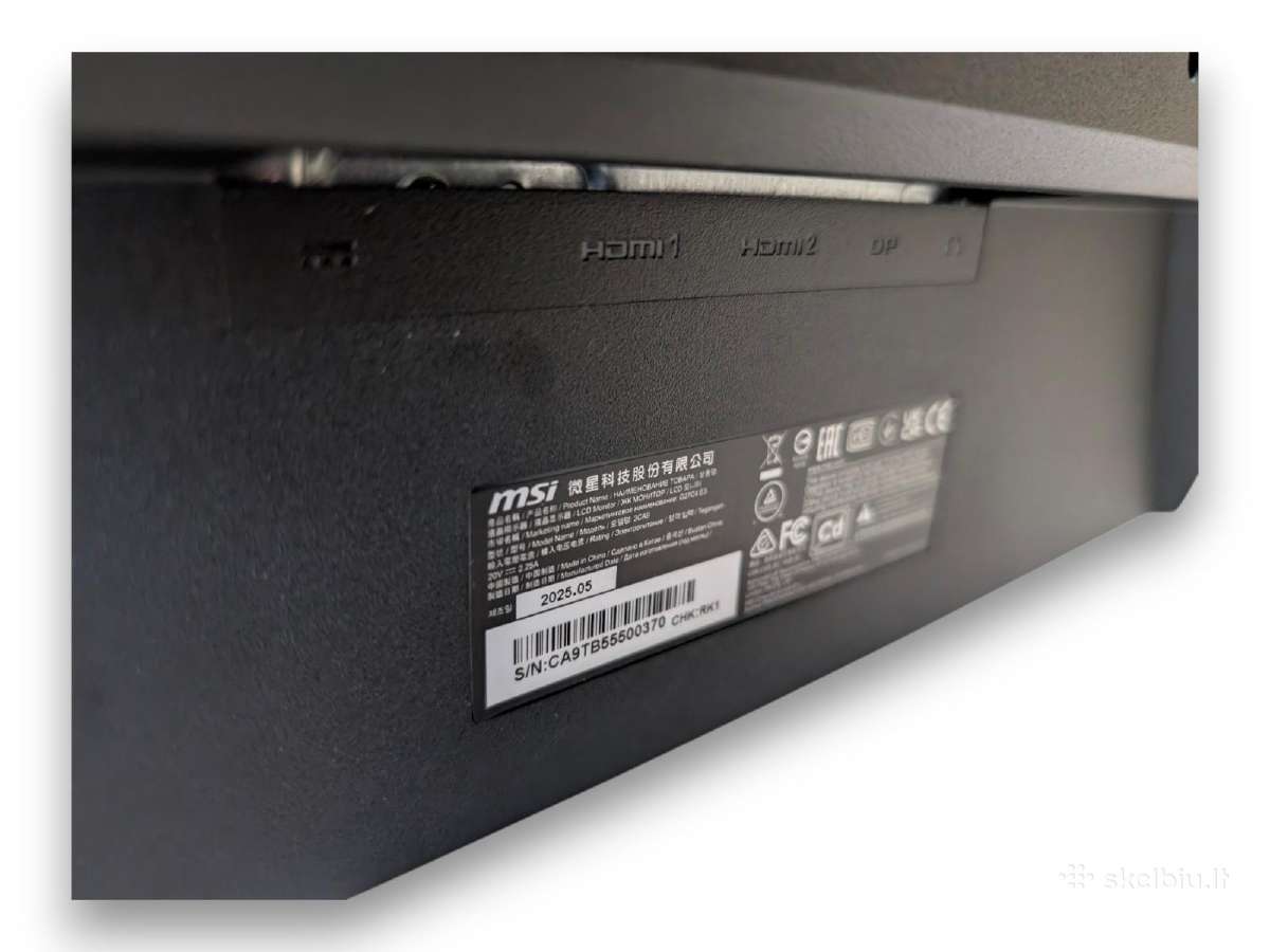 Monitorius Msi G27c4 E3 27 Full HD Va 180hz - nuotraukos Nr. 4