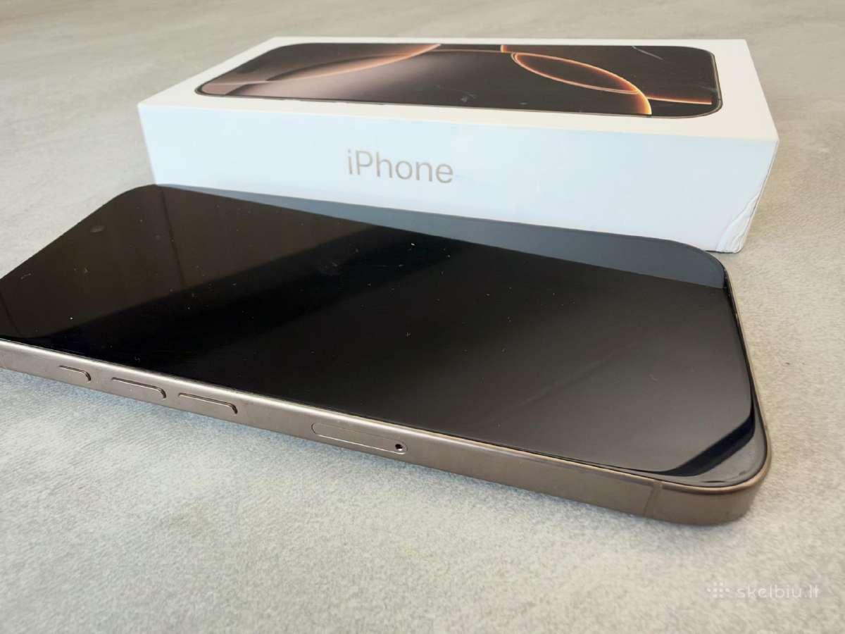 iPhone 16 Pro Desert Titanium 128gb + Burga - nuotraukos Nr. 4