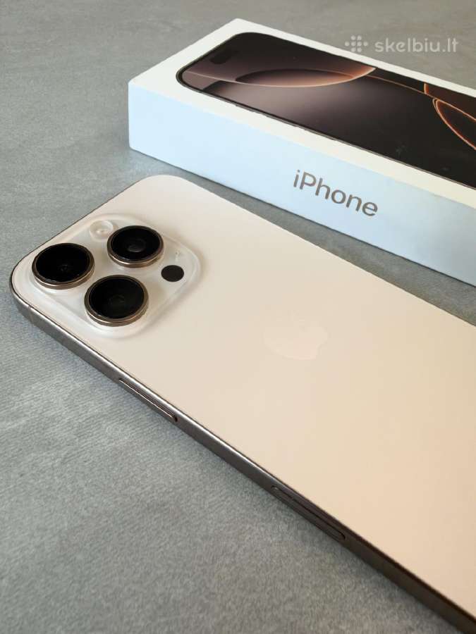 iPhone 16 Pro Desert Titanium 128gb + Burga - nuotraukos Nr. 6