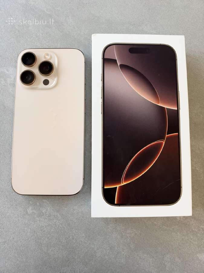 iPhone 16 Pro Desert Titanium 128gb + Burga - nuotraukos Nr. 5