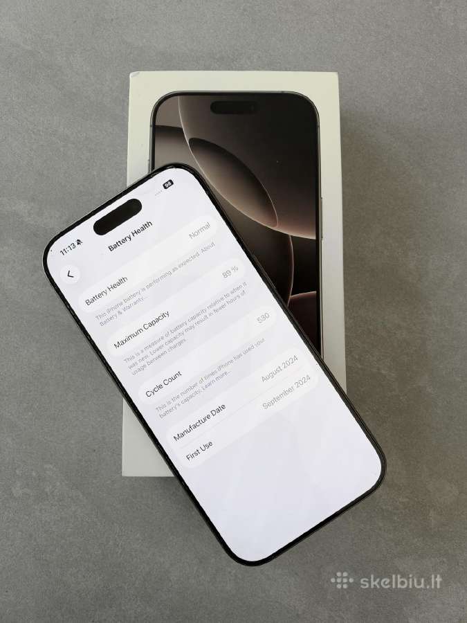 iPhone 16 Pro Desert Titanium 128gb + Burga - nuotraukos Nr. 2