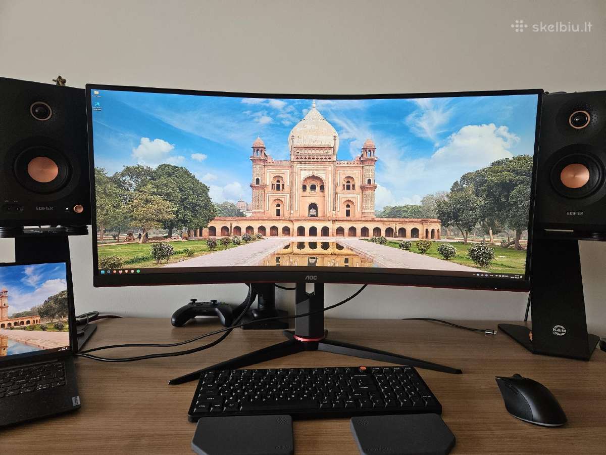 Aoc Cu34g2x 34 21:9 1440p Va 144hz - nuotraukos Nr. 2