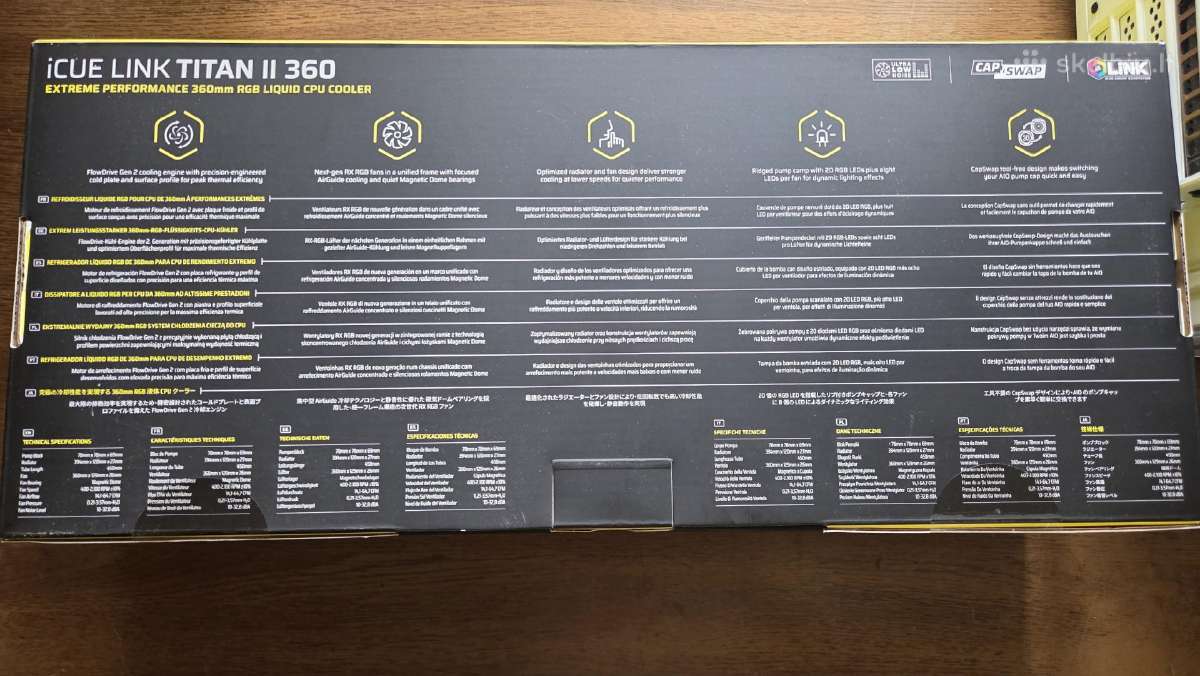 Naujas Corsair icue Link Titan II 360 Rx - nuotraukos Nr. 2