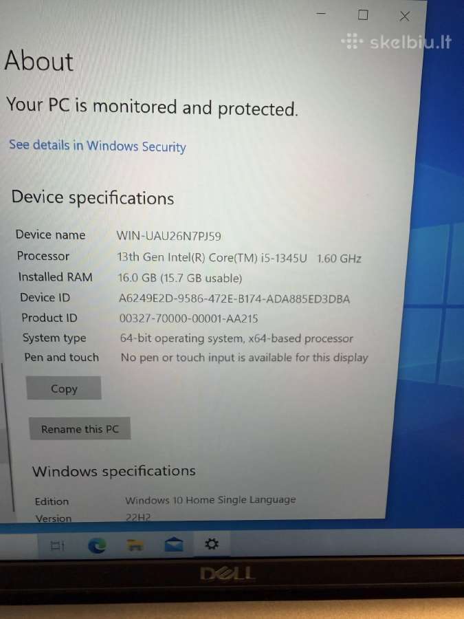 Dell latitude 5440 i5(13)/16gb/512gb SSD - nuotraukos Nr. 3