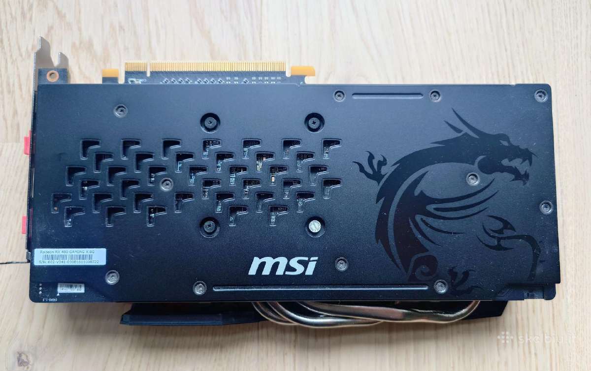 Msi Rx 480 8gb - nuotraukos Nr. 2