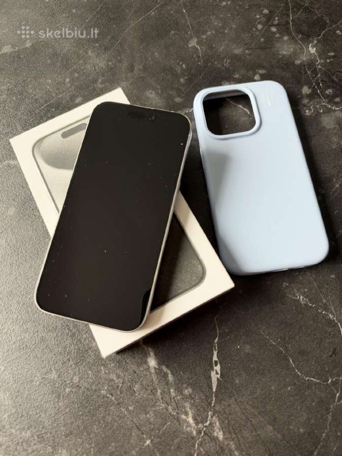 iPhone 15 pro 256gb White titanium - nuotraukos Nr. 3
