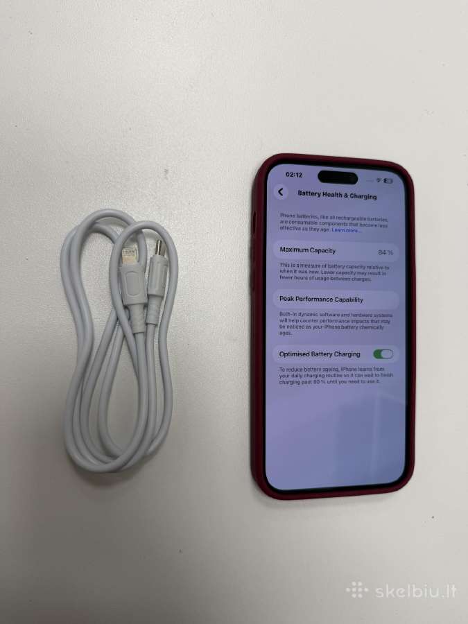 iPhone 14 pro max 84% batt 128gb black - 450eur - nuotraukos Nr. 2