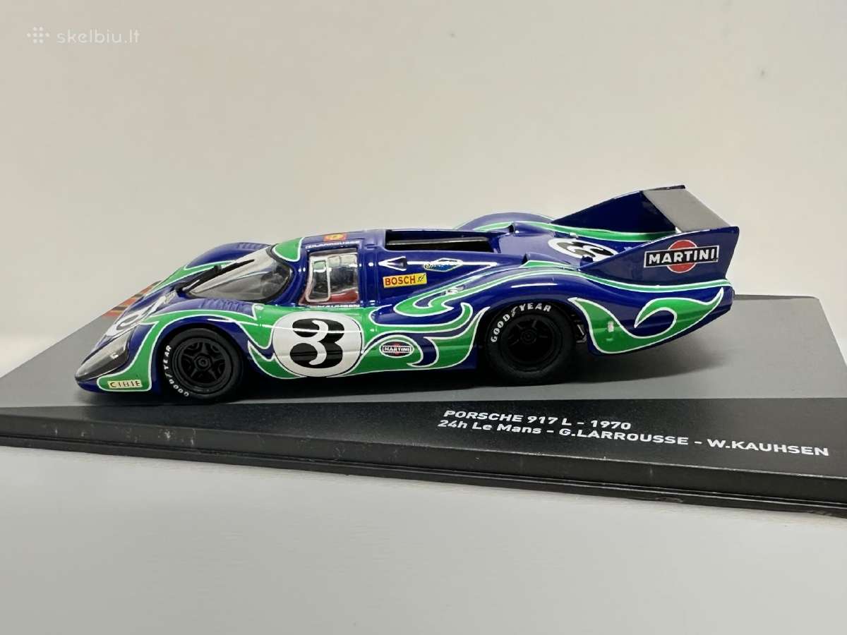 Porsche 917l 24h Le Mans 1970 #3 mėlyna 1:43 Po - nuotraukos Nr. 3