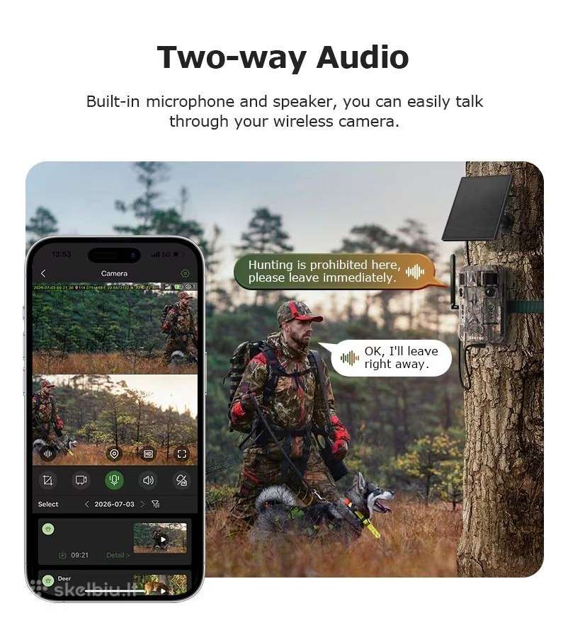 Medžioklinė kamera 4G 24mp Dual Len+ai+GPS+no-glow - nuotraukos Nr. 13
