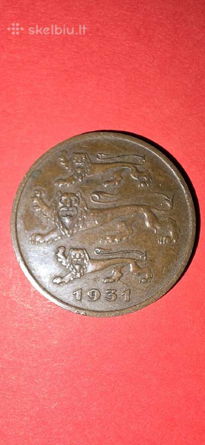 Estija 5 senti 1931 - nuotraukos Nr. 2