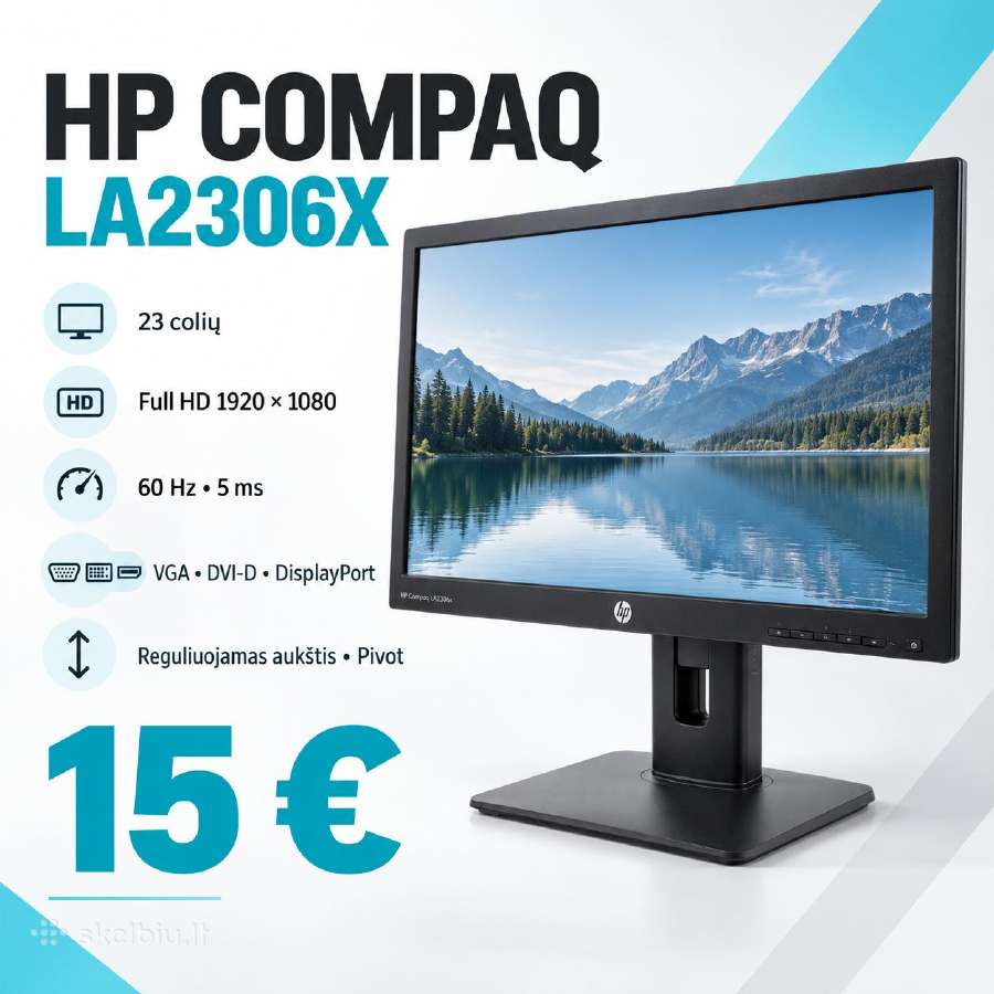 Monitoriai Dell, Hp, Lenovo nuo 15eu su PVM - nuotraukos Nr. 2