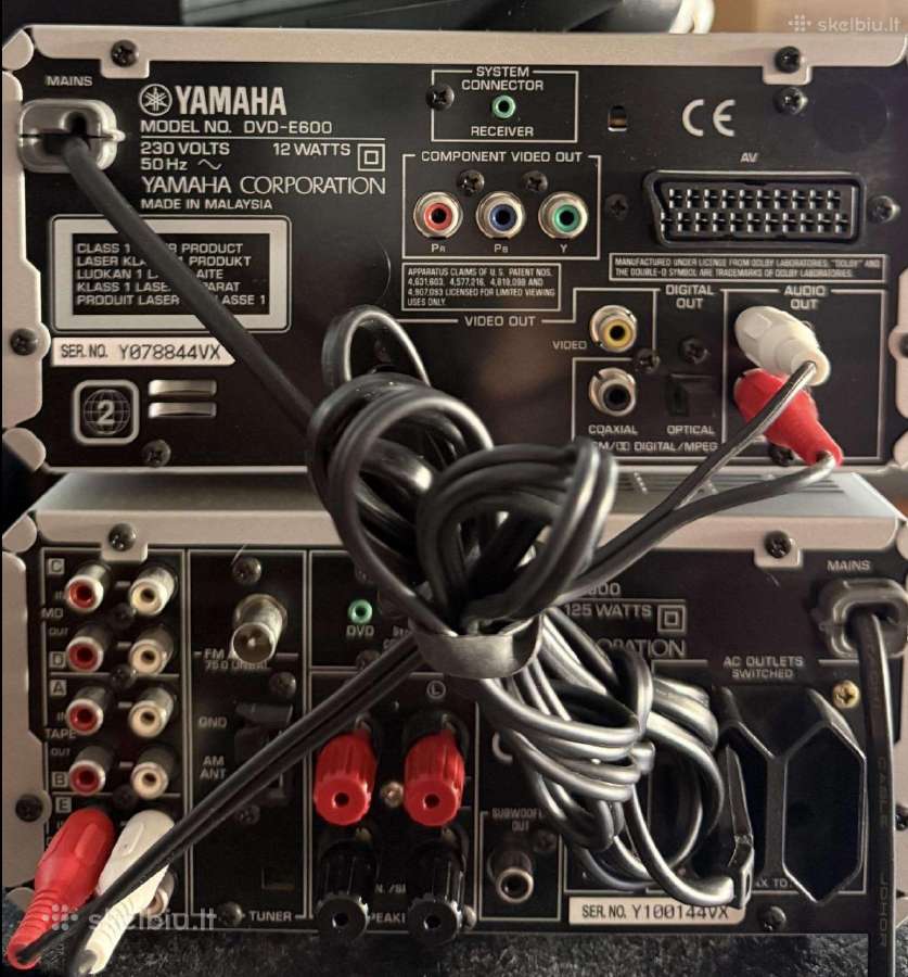 Yamaha sistema / resiveriai - nuotraukos Nr. 2