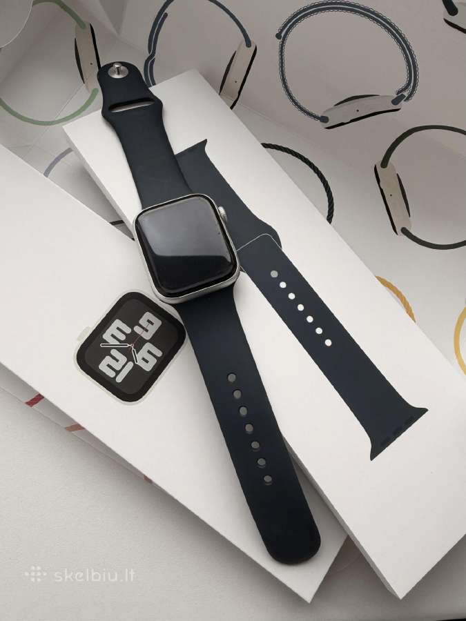 Apple Watch Se 2 44 Silver su papildoma apyranke - nuotraukos Nr. 2