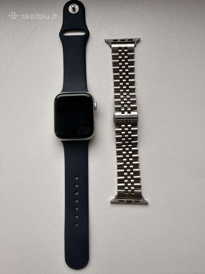Apple Watch Se 2 44 Silver su papildoma apyranke - nuotraukos Nr. 5