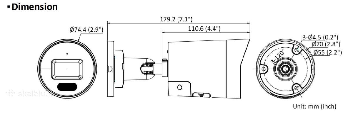 Naudota 4mpx kamera Hikvision DS-2cd2047g2h-liu - nuotraukos Nr. 2