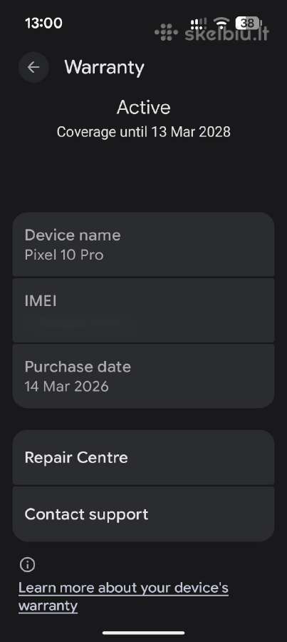 Google Pixel 10 Pro 128gb su garantija ir dėklu - nuotraukos Nr. 3