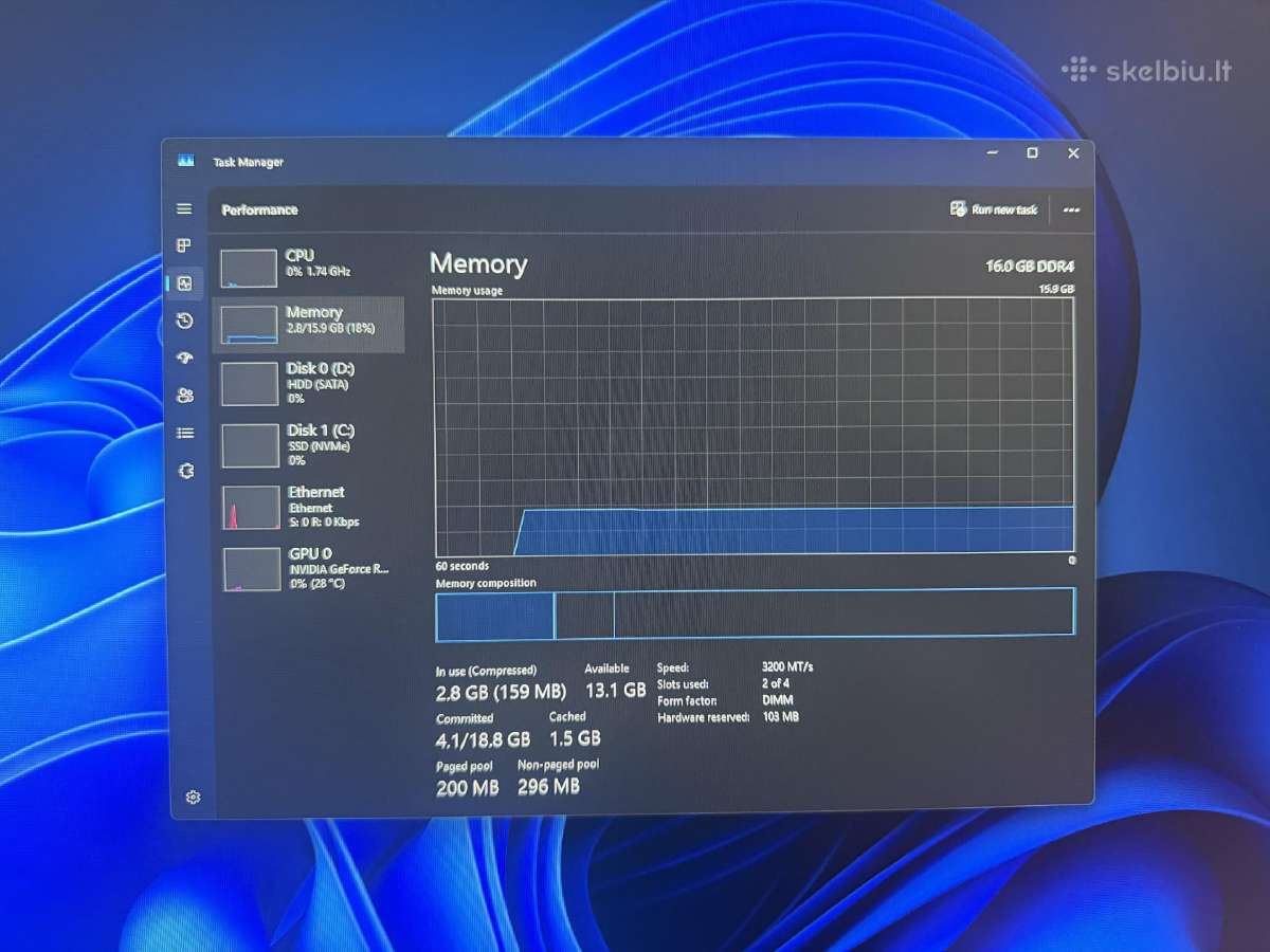 Galingas kompiuteris i5 10th / Rtx 3060 Ti / 16gb - nuotraukos Nr. 10