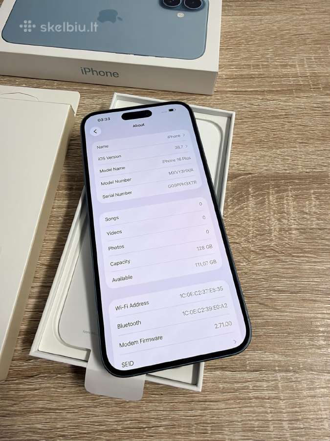 Apple iPhone 16 Plus, 128gb Teal - nuotraukos Nr. 8
