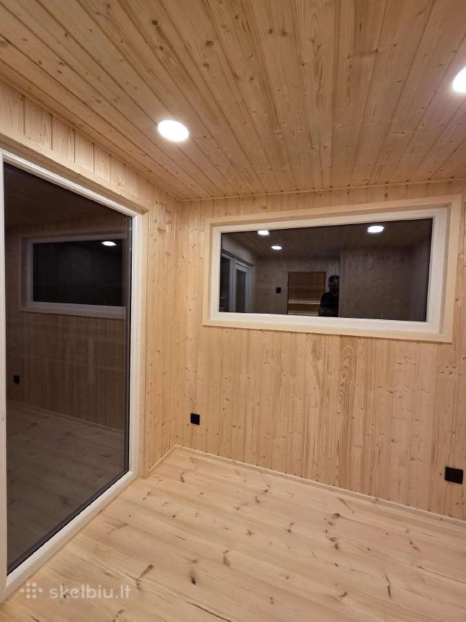 Moderni karkasinė pirtis su dušu ir priepirčiu - nuotraukos Nr. 7
