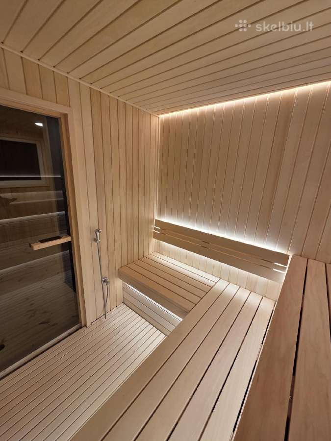 Moderni karkasinė pirtis su dušu ir priepirčiu - nuotraukos Nr. 18