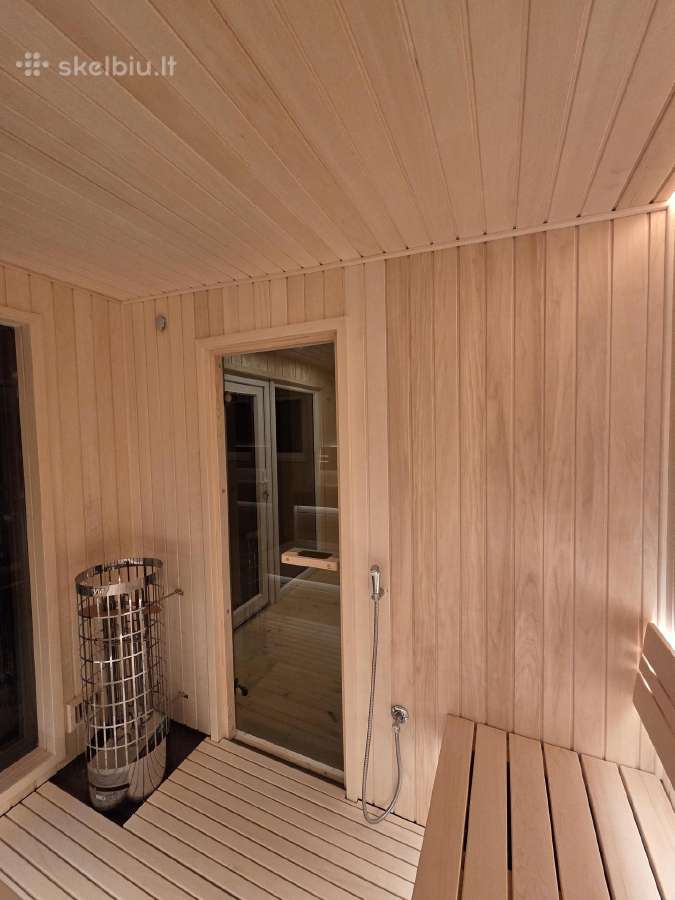 Moderni karkasinė pirtis su dušu ir priepirčiu - nuotraukos Nr. 19