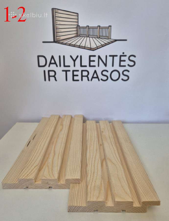 Termo dailylentės , juodalksnio dailylentės. - nuotraukos Nr. 11