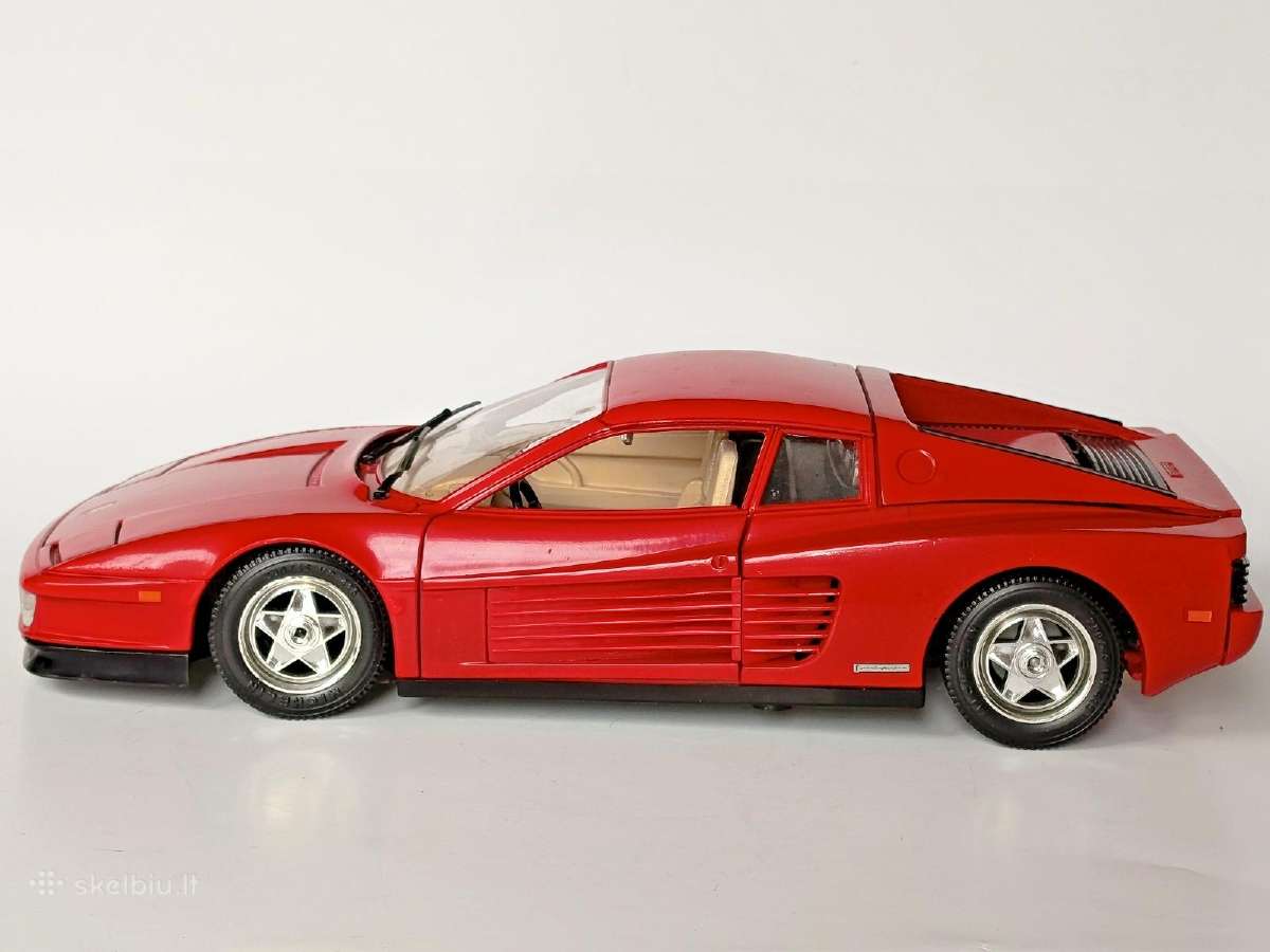 Burago ferrari testarossa 1984 1/18 kolekcinis aut - nuotraukos Nr. 2