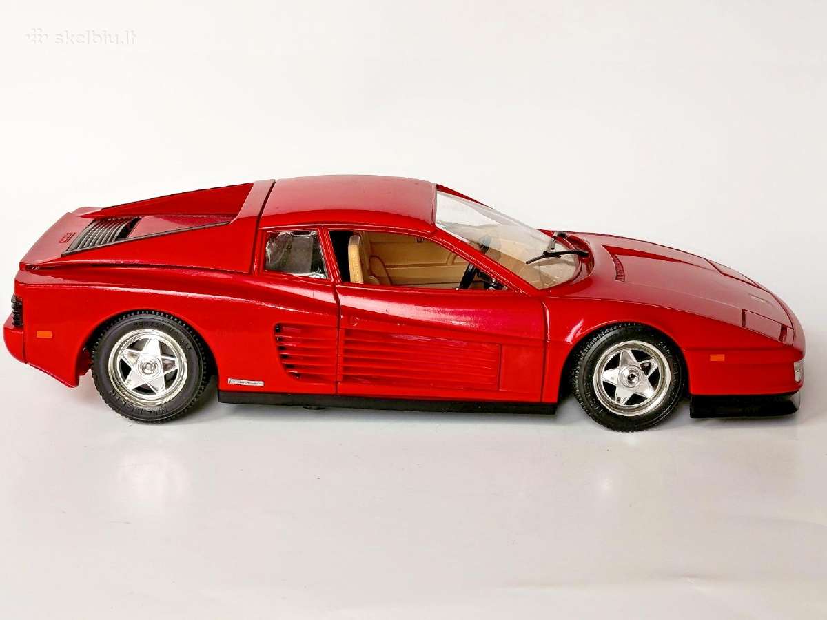 Burago ferrari testarossa 1984 1/18 kolekcinis aut - nuotraukos Nr. 3