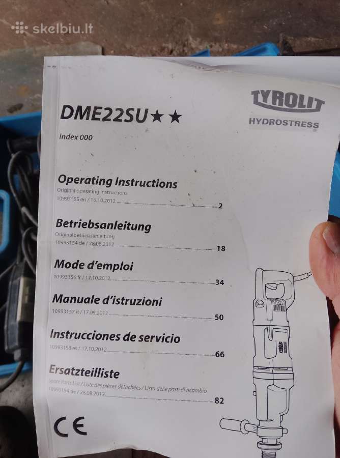 Gręžtuvas Tyrolit Dme22su - nuotraukos Nr. 3