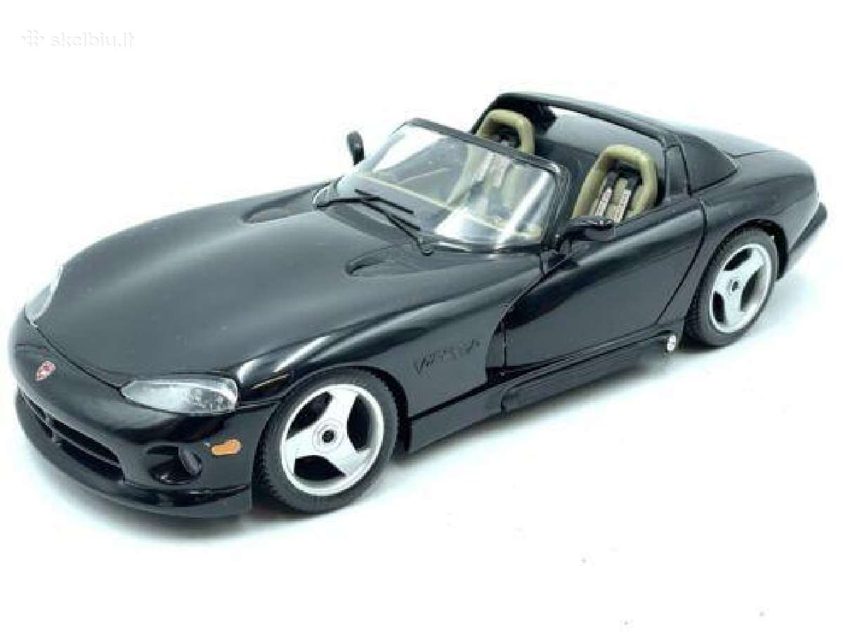 Dodge viper rt10 1:18 juodas kolekcinis automobili - nuotraukos Nr. 2