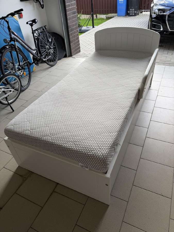 Meblik Nordic 90x200 (čiužinys, stalčius, apsauga) - nuotraukos Nr. 2