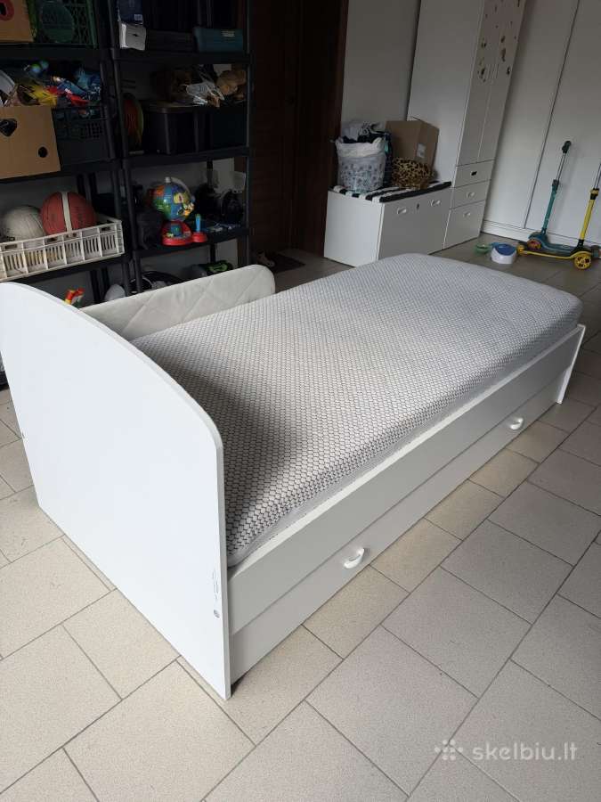 Meblik Nordic 90x200 (čiužinys, stalčius, apsauga) - nuotraukos Nr. 4
