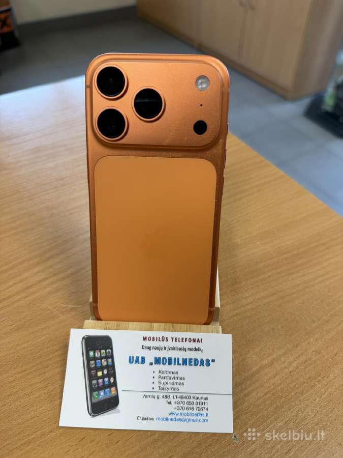 iPhone 17 Pro 256gb Orange Kaina 940eur - nuotraukos Nr. 2
