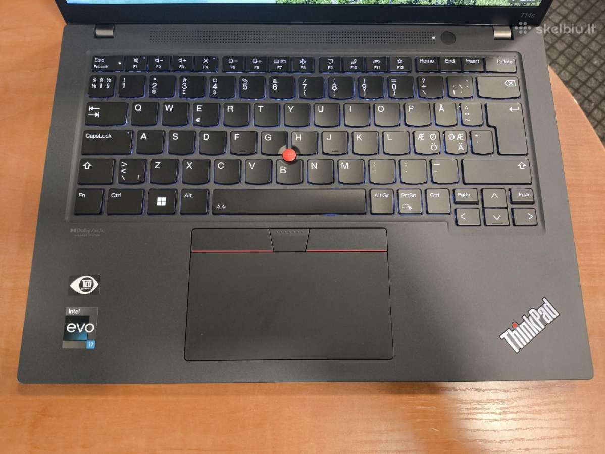 Thinkpad T14s Fhd+ I7-1260p 32gb 512gb 0% A Grade - nuotraukos Nr. 2