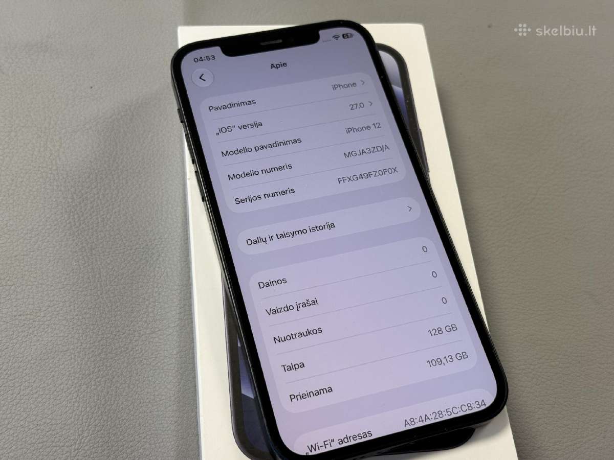 iPhone 12 su 128gb 150e kitas visiškai naujas 300e - nuotraukos Nr. 4